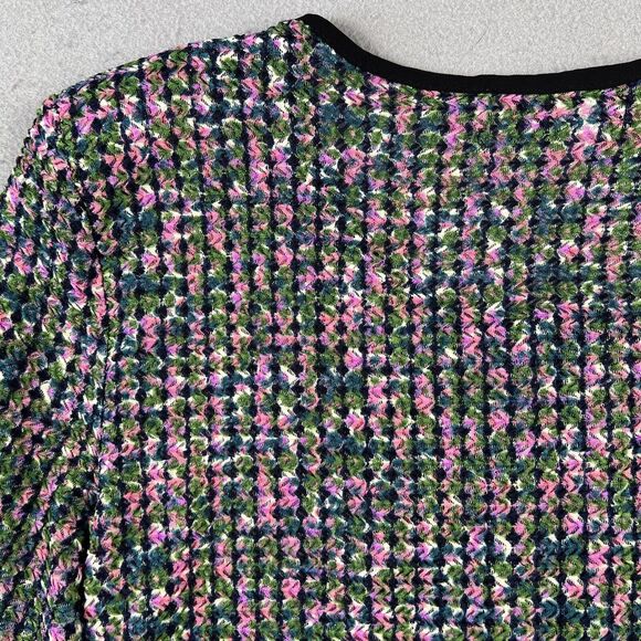 Paola Poggi Italy Knit Jacket Women’s 34 Multicolor Long Sleeve Round Neck - Picture 15 of 16